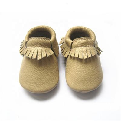 China Baby Waterproof Newborn Leather Moccasins Soft Sole Shoes For Kids for sale