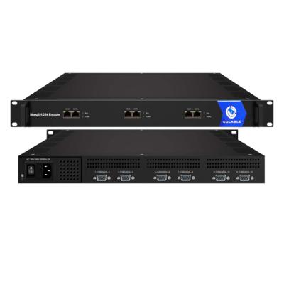 China Digital TV mpeg4 Head-end system cabecera iptv mpeg2 sd analog cvbs video-audio channels AV to IP streaming encoder COL5181K for sale