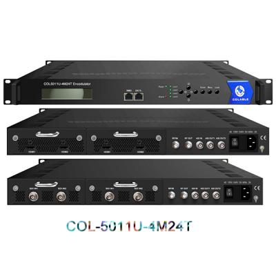 China DTV/IPTV COL5011U-4M24T DTV to Isdb-T RF Encoder H.264 4 Full Hd Modulator for sale