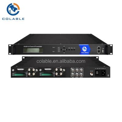 China One CAM can decrypt multiple programs from tuners and 4*DVB-T IP to professional QAM dvb-c modulator headend decoder for encrypted channels COL5441CM for sale