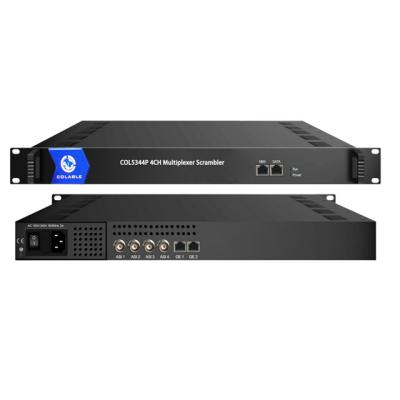 China Digital TV Head-end system latest multiplexing 4CH digital headend equipment COL5344P for sale