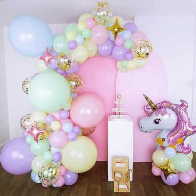 China Wholesale Beautiful Colorful Green Pink Latex Balloon White Balloons Garland Arch Kit Wedding Baby Shower Birthday Party Decoration for sale