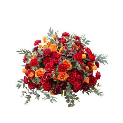 China Handmake Customized Flower Ball Wedding Centerpieces Red Rose Flower Ball For Wedding Decoration for sale