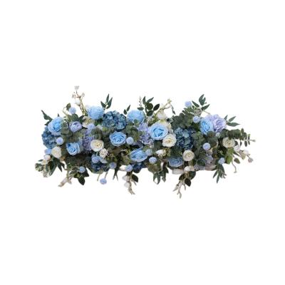 China Best-selling Wedding Handmake Flower Stage Wall Rose Decorations Artificial Flower Panel Floral Background for sale