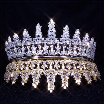 China 2022 New Zircon Bridal Prom Quinceanera Headpieces 16 Headpieces Sweet Sparkle Zircon Tiara And Crowns for sale