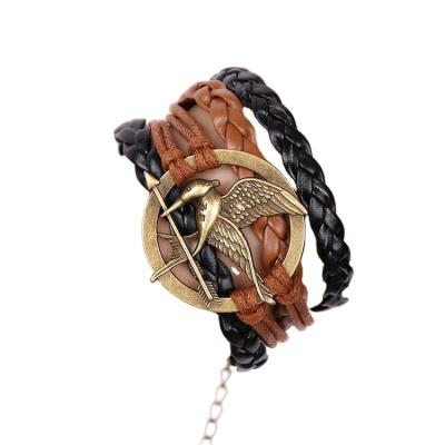 China Fashion Knitting Diy Knitting Direct Wholesale New Bracelet Men Leather Bracelet for sale