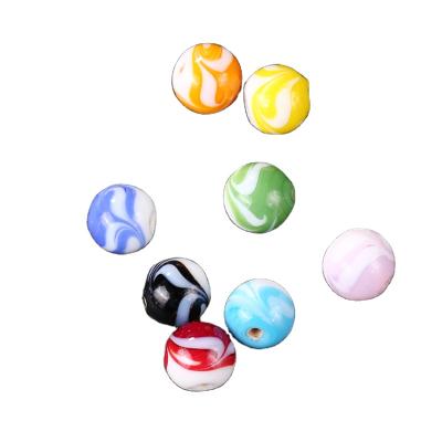 China DIY Plastic Japanese Mixed Color Hook Painting Silk Bracelet Sweater Chain Accessories Wholesale Glass Beads For Jewelry Making for sale