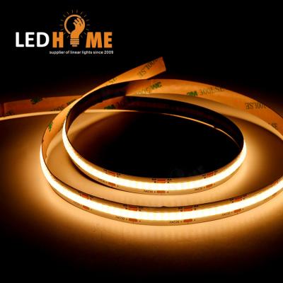 China 12v indoor and outdoor cob led strips high quality cob cct cob strips 608chips/m flexible led cob strip for sale