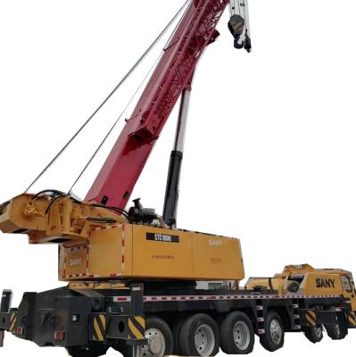 China 100ton SANY STC1000 Crawler Crane with Original Paint and EPA Engine in Good Condition for sale