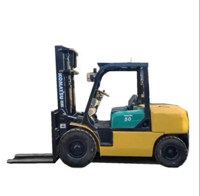 China 5ton Diesel Mini Forklift KOMATSU FD50 Container Lifting Truck for Manufacturing Plant for sale