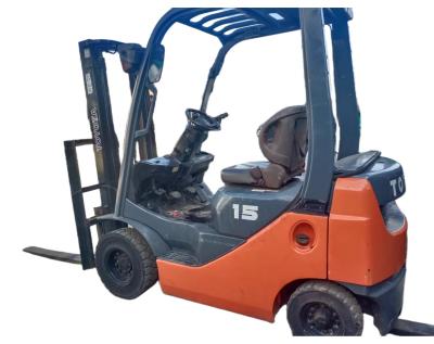 China Used Diesel Power Toyota FD15 Mini Forklift Truck Excellent Working Condition 1.5 Ton for sale