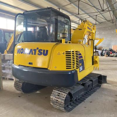 China Low Working Hours Used Komatsu PC56 Mini Small Excavator for Construction Efficiency for sale