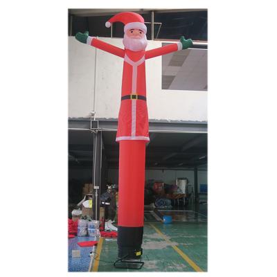 China Fun Free Shipping! Outdoor Inflatable Man Commercial Advertising Air Dancer Santa Claus Sky Man Snowman 5m Air Dancer Tube for sale