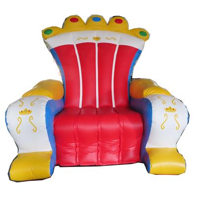 China Fun Free Shipping! 2.5m Hot Sale Inflatable King Throne For Rental Inflatable Chair Party Event Inflatable Chair For Sale for sale