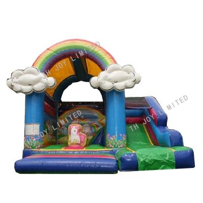 China Hot Selling Custom House Fun 5x4m Bouncer Inflatable Jumping Bouncy Castle With Slide Commercial Bouncy Castle For Kids for sale