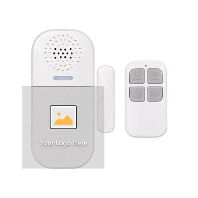 China ABS Fire Resistant Plastic Standalone  wireless waterproof remote control anti-theft alarm door and window alarm LED sensor prompt alarm device for sale