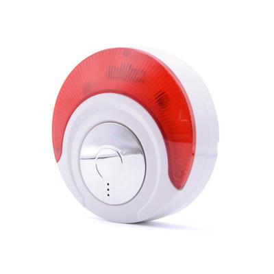 China Home alarm MD-214R Wireless 433mhz/868mhz Indoor Anti-remove 110db Red Siren LED Flashing Threaten Theft Internal Alarm Strobe Siren for sale