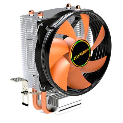 China Computer Case CPU Copper Tube Heat Pipe Heatsink Control Air Cooler Fan Silent High Quality LED Computer Case Fan for sale