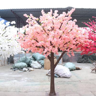 China Customized High Color Artificial Cherry Blossom Tree Wedding Decoration Indoor Outdoor Outdoor Customized Artificial Pink Trees for sale