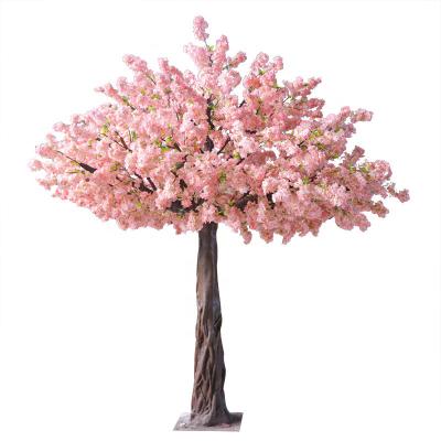 China Artistic Artificial Pink Cherry Blossom Tree Flowers For Sale Wedding Decoration Artificial Cherry Trees for sale