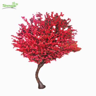 China Best price green environmental protection peach wedding flower table artificial tree for centerpiece for sale