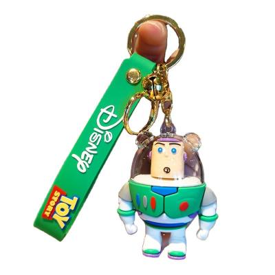 China New Animation Rubber Explosive Cartoon Silicone Bag Key Chain Hanging Ornaments for sale