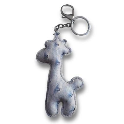 China Ostrich-copy leather premium wholesale fawn bag key chain hangings for sale