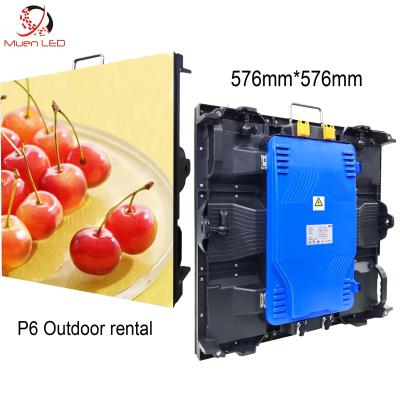 China P6 Outdoor Advertising LED Display Outdoor Aluminum Extrusion for sale