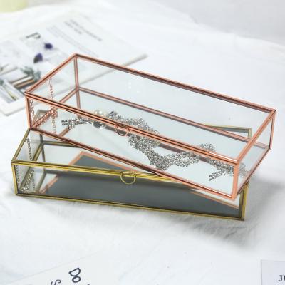 China Rectangular Glass Storage Box Gift Box Candy Box Manufacturers Custom for sale