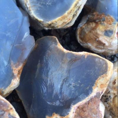 China Cutting Rough Good Quality Natural Blue Chalcedony Bulk Genuine Turkey Quantity For Wholesale for sale