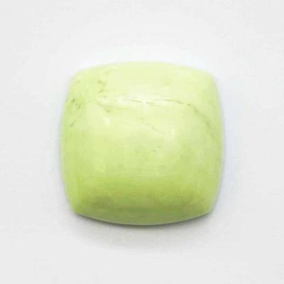 China Jewelry Making Wholesale Authentic Gemstone Yellow Chrysoprase Square Cabochon For Setting for sale