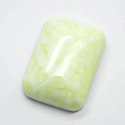 China Jewelry Making Competitive Wholesale Price Yellow Chrysoprase Rectangle Cabochon For Setting for sale