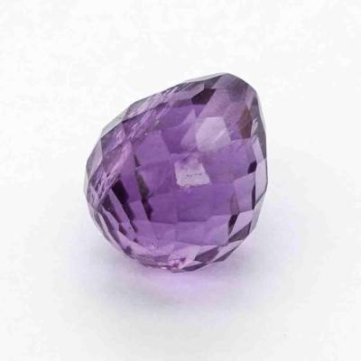 China Jewelry Making Loose Gemstone DIY High Quality Natural Teardrop Briolette Faceted 8x9mm Amethyst for sale