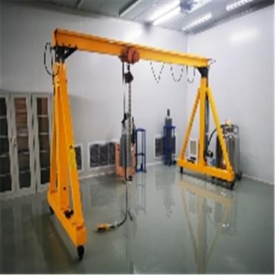 China Gantry Crane Height Adjustable Winch Mini Lifting Gantry Cranes Portable Hand Held for sale