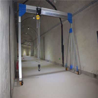 China Gantry Crane 1 Ton 2 Ton Aluminum Alloy Fixed Small Gantry Cranes for sale