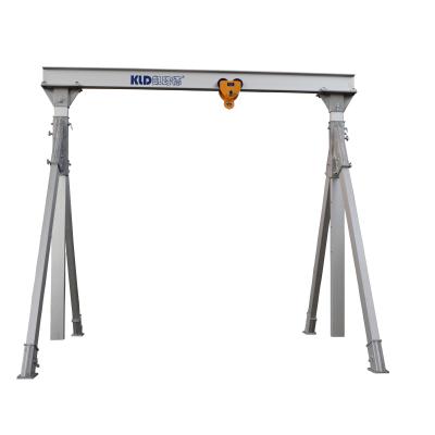 China Single Portable Aluminum Gantry Crane Adjustable Height Span Gantry Crane Price For Sale 800kg 1000kg 1500kg 2000kg for sale