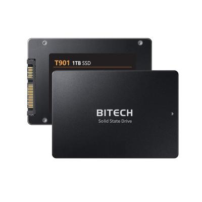 China Bitech SSD 2.5inch 128GB 256GB 512GB 1TB SATA III TLC 3D Read: 500MB/s, Write: 400MB/s for sale