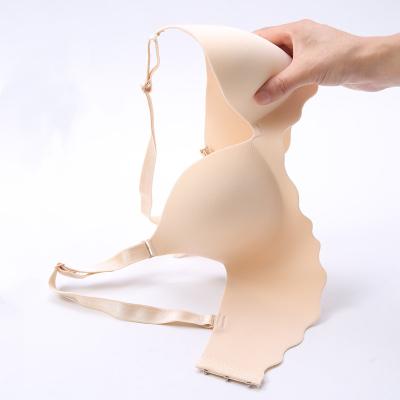 China QUICK DRY Japanese Breathable Invisible Bra One Piece Push Up Wireless Bra Seamless Bra for sale