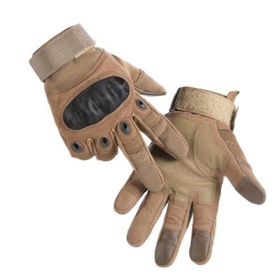 China Durable Microfiber Sports Tactical Gloves Full Finger Touch Screen Comfortable Knuckle Resistant Non-Slip Gloves for sale