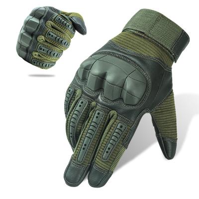 China High Quality Comfortable Heavy Duty Touch Screen Knuckle Durable Microfiber Motorcycle Training Tactical Gloves for sale