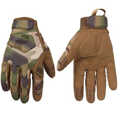 China Lightweight Anti Static Slip Resistant Cut Out Sports Combat Glove Mechanic Impact Resistant Training Tactical Gloves for sale