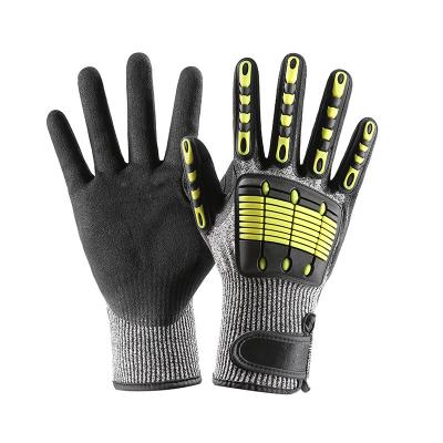 China Custom Made High Strength Impact Resistant/Comfortable Gloves/Anti Slip Gloves CE Cutting Gloves Mechanic Glove Impact Resistant Glove For Protect Hand for sale