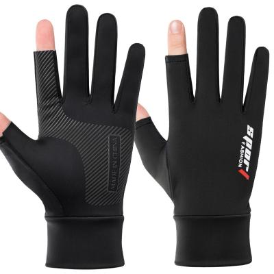 China Sun Non-slip UV Fishing Gloves Waterproof Outdoor Sports Non Slip Fingerless Breathable Fishing Gloves for sale