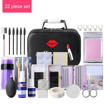 China Professional Tools Mink Starter Eye Lashes Training Lash Extension Kits Lash Sensitive Private Label Case Kits for sale