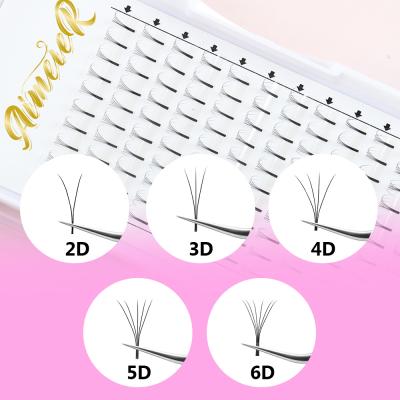 China Long Natural Dark Black Russian Fans Eyelash Extensions OEM Premade Volume Lash Extensions Premade and PreMade Volume Fans for sale