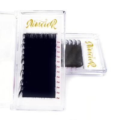 China Natural Soft Cosmetics Private Label Lashes Extension Mink Eyelash Extension OEM Silk Lashes For Extension for sale