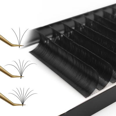 China Easy Fanning Silk Trays Mink Volume Eye Lash Fan Eyelash Extension Natural Soft Wholesale Easy Extension Eyelash Extension for sale