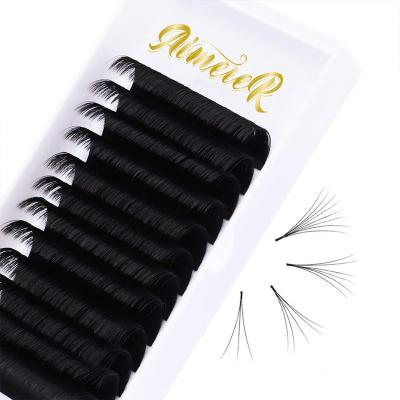 China Long 0.03 0.05 0.07 Mega Volume Natural Easy Fans 8-25mm Silk Lashes Auto Fans Easy Fanning Eyelash Extensions for sale