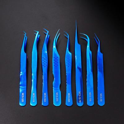 China Apply Eyelash Extensions America's NO.1 Sales Professional Gold Vetus Eyelash Extensions Tweezers Set for sale