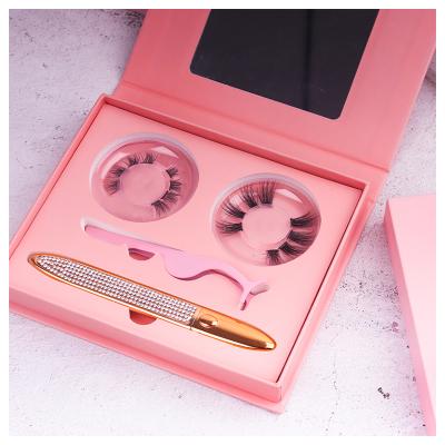 China Diy Home Lash Extensions Full Kit Segmented Natural Eyelashes Suit Boxes Packaging Box Customizable With Logo for sale